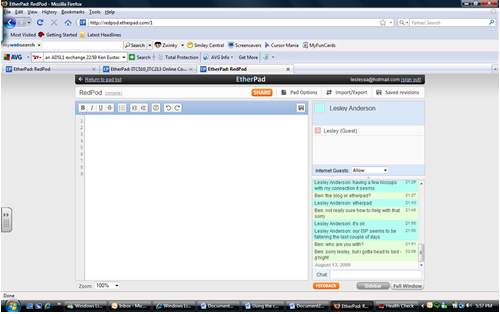 Etherpad 4 Etherpad Screenshot